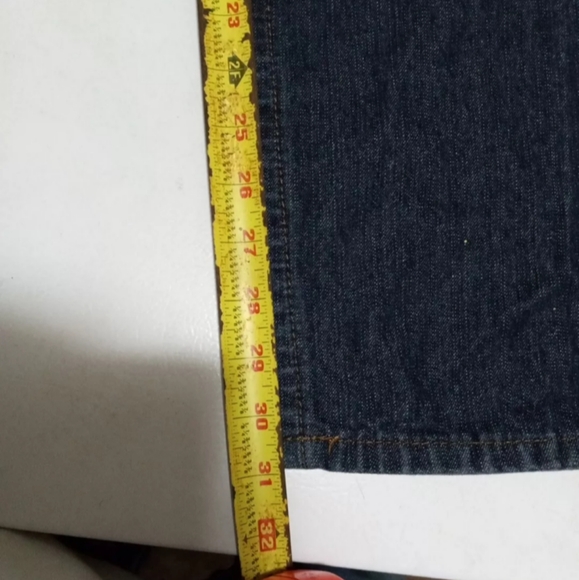 MENS ENYCE 44 34 DENIM JEANS EMBROIDERED Y2K BAGGY WIDE SKATER HIP HOP Grunge  . - Picture 12 of 12